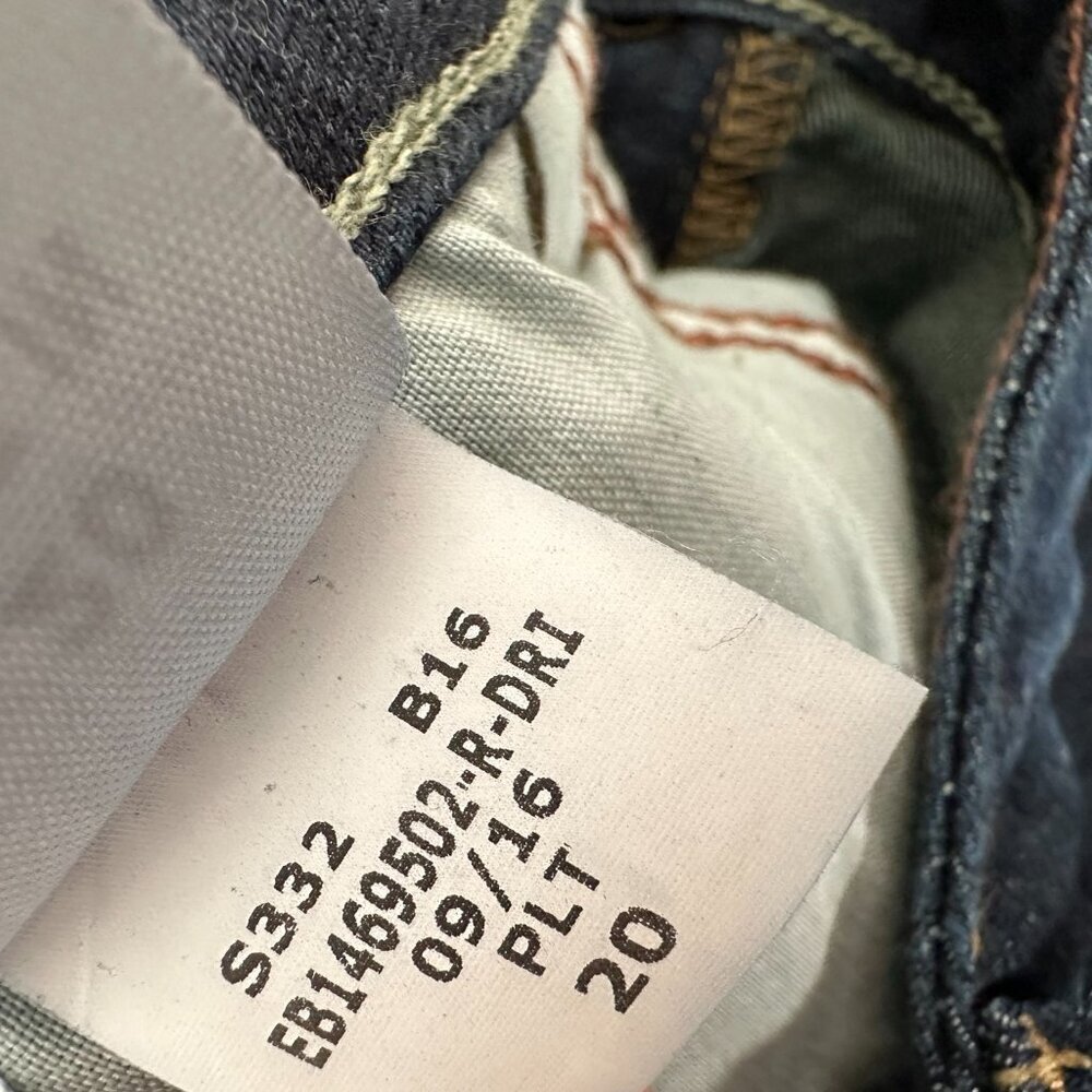 Eddie Bauer Slightly Curvy Mid Rise Bootcut Jeans Size 20 Stretch - Picture 5 of 11